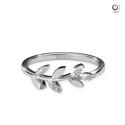 แหวนเพชรผู้หญิง รุ่น GR603 - มุมบน