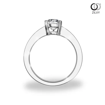 แหวนเพชรผู้หญิง รุ่น GR607 - มุมหน้า