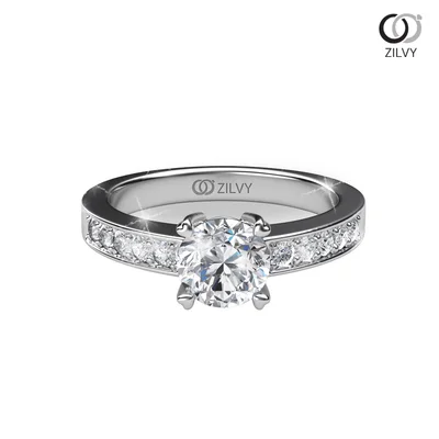 แหวนเพชรผู้หญิง รุ่น GR607 - มุมบน