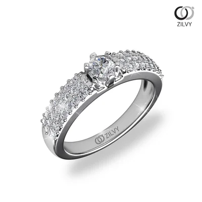 แหวนเพชรผู้หญิง รุ่น GR612 - มุมเปอร์สเปกทีฟ