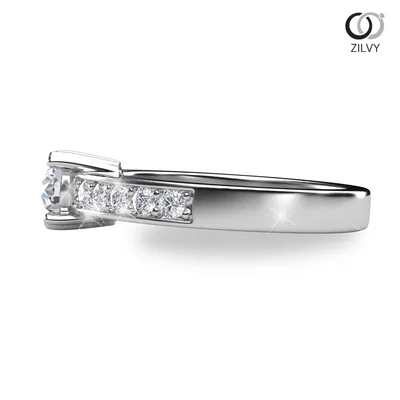 แหวนเพชรผู้หญิง รุ่น GR613 - มุมข้าง