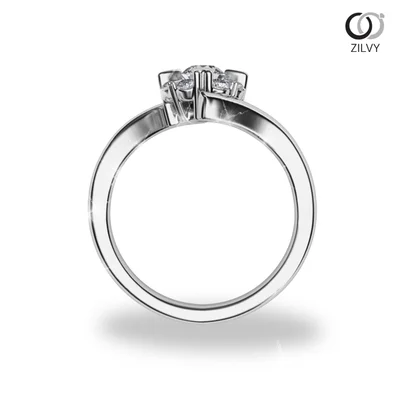 แหวนเพชรผู้หญิง รุ่น GR614 - มุมหน้า