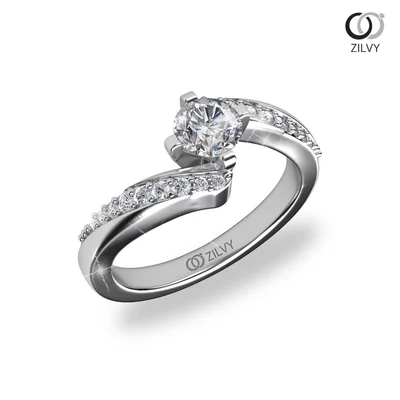 แหวนเพชรผู้หญิง รุ่น GR615 - มุมเปอร์สเปกทีฟ