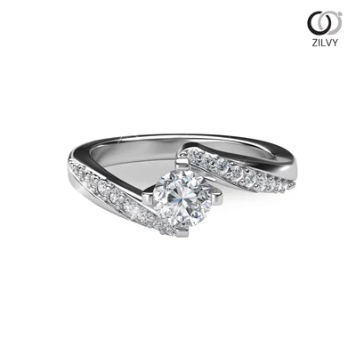 แหวนเพชรผู้หญิง รุ่น GR615 - มุมบน