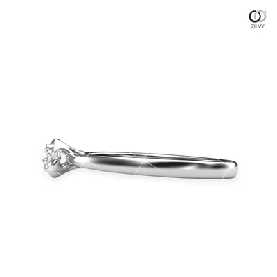 แหวนเพชรผู้หญิง รุ่น GR616 - มุมข้าง