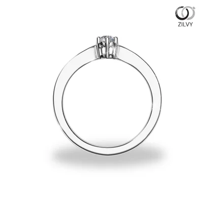 แหวนเพชรผู้หญิง รุ่น GR624 - มุมหน้า