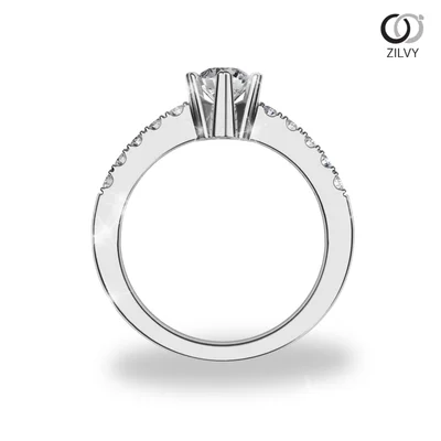 แหวนเพชรผู้หญิง รุ่น GR625 - มุมหน้า