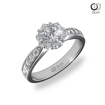 แหวนเพชรผู้หญิง รุ่น GR627 - มุมเปอร์สเปกทีฟ