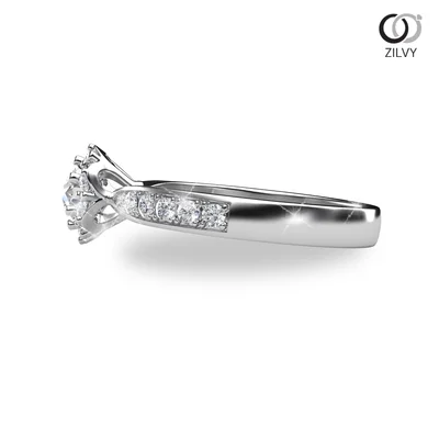 แหวนเพชรผู้หญิง รุ่น GR627 - มุมข้าง