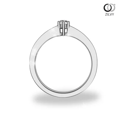 แหวนเพชรผู้หญิง รุ่น GR631 - มุมหน้า