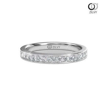 แหวนเพชรผู้หญิง รุ่น GR632 - มุมบน