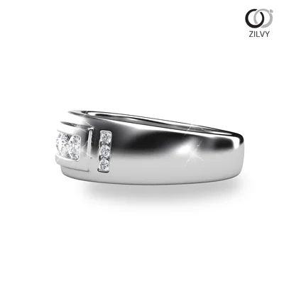 แหวนเพชรผู้หญิง รุ่น GR636 - มุมข้าง