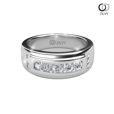 แหวนเพชรผู้หญิง รุ่น GR636 - มุมบน