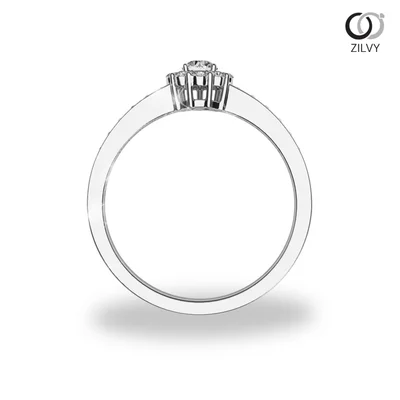 แหวนเพชรผู้หญิง รุ่น GR638 - มุมหน้า