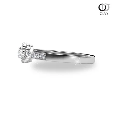 แหวนเพชรผู้หญิง รุ่น GR638 - มุมข้าง