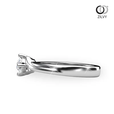 แหวนเพชรผู้หญิง รุ่น GR640 - มุมข้าง