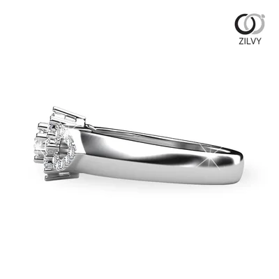 แหวนเพชรผู้หญิง รุ่น GR641 - มุมข้าง