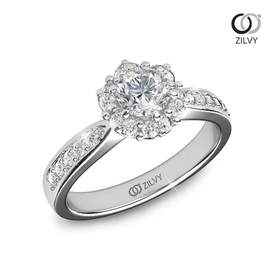 แหวนเพชรผู้หญิง รุ่น GR648 - มุมเปอร์สเปกทีฟ