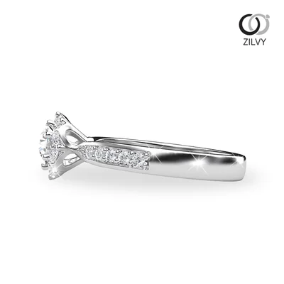 แหวนเพชรผู้หญิง รุ่น GR648 - มุมข้าง