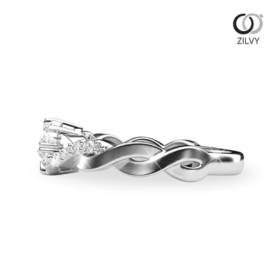 แหวนเพชรผู้หญิง รุ่น GR651 - มุมข้าง