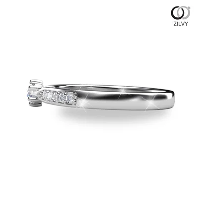 แหวนเพชรผู้หญิง รุ่น GR654 - มุมข้าง