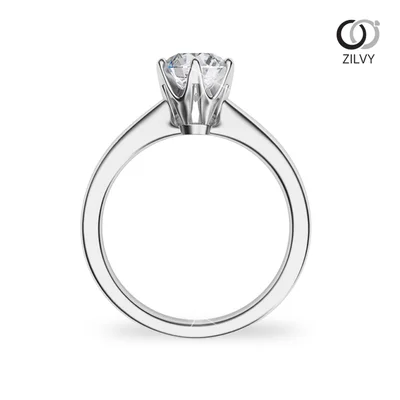 แหวนเพชรผู้หญิง รุ่น GR656 - มุมหน้า