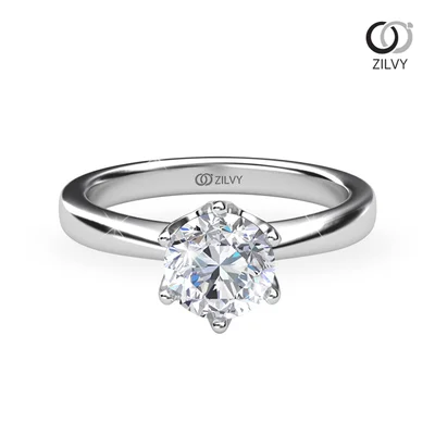 แหวนเพชรผู้หญิง รุ่น GR656 - มุมบน