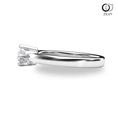 แหวนเพชรผู้หญิง รุ่น GR669 - มุมข้าง