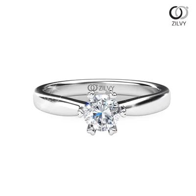 แหวนเพชรผู้หญิง รุ่น GR669 - มุมบน