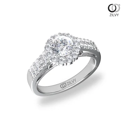 แหวนเพชรผู้หญิง รุ่น GR671 - มุมเปอร์สเปกทีฟ