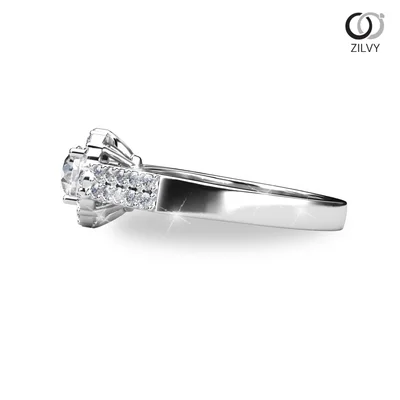 แหวนเพชรผู้หญิง รุ่น GR671 - มุมข้าง