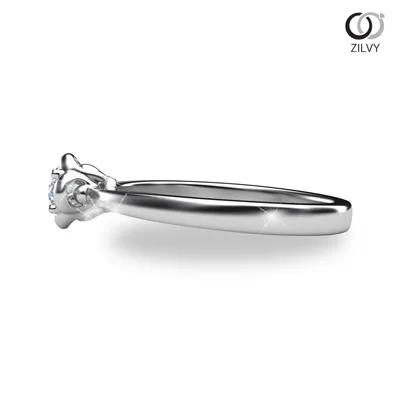 แหวนเพชรผู้หญิง รุ่น GR673 - มุมข้าง