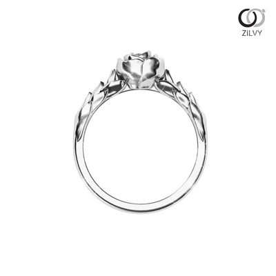 แหวนเพชรผู้หญิง รุ่น GR674 - มุมหน้า