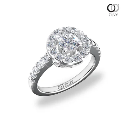 แหวนเพชรผู้หญิง รุ่น GR676 - มุมเปอร์สเปกทีฟ