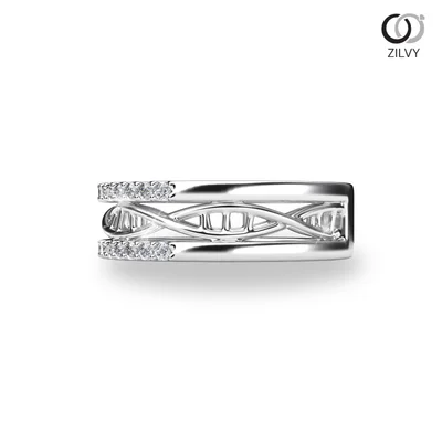 แหวนเพชรผู้หญิง รุ่น GR681 - มุมข้าง