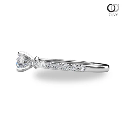 แหวนเพชรผู้หญิง รุ่น GR682 - มุมข้าง