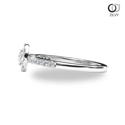 แหวนเพชรผู้หญิง รุ่น GR687 - มุมข้าง