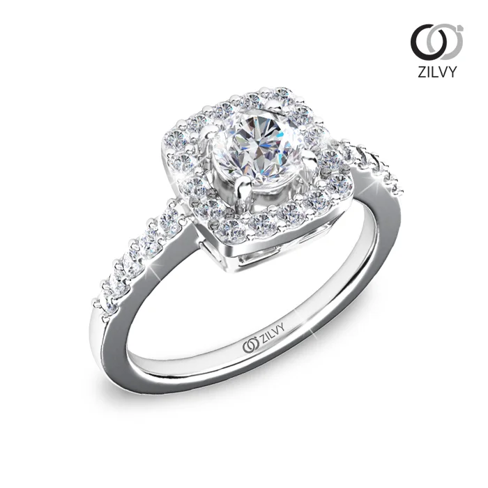 แหวนเพชร Violette Halo