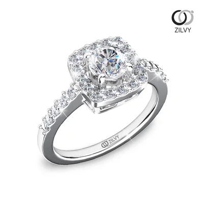 แหวนเพชรผู้หญิง รุ่น GR691 - ภาพเต็ม