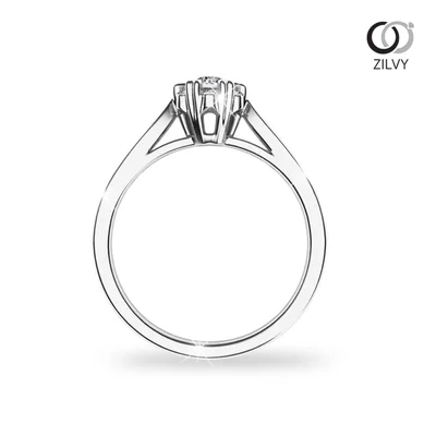 แหวนเพชรผู้หญิง รุ่น GR697 - มุมหน้า