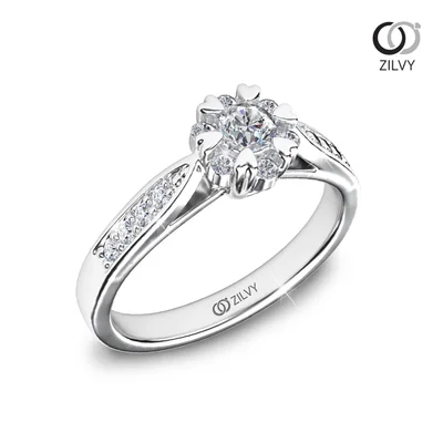 แหวนเพชรผู้หญิง รุ่น GR697 - มุมเปอร์สเปกทีฟ