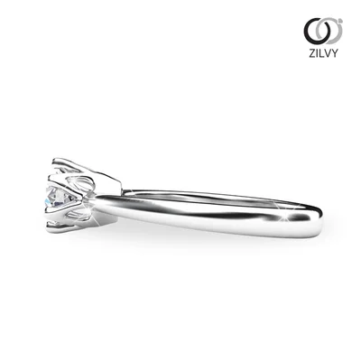 แหวนเพชรผู้หญิง รุ่น GR701 - มุมข้าง