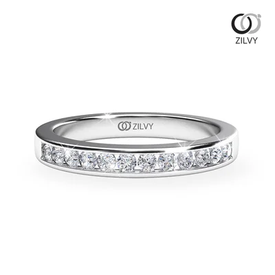 แหวนเพชรผู้หญิง รุ่น GR704 - มุมบน