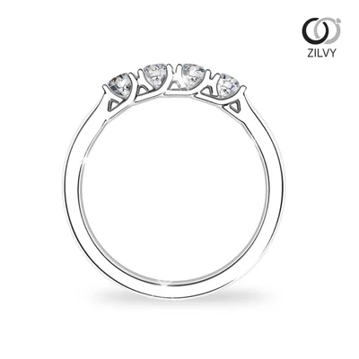 แหวนเพชรผู้หญิง รุ่น GR707 - มุมหน้า