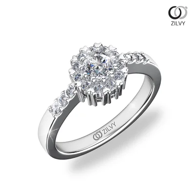 แหวนเพชรผู้หญิง รุ่น GR709 - มุมเปอร์สเปกทีฟ