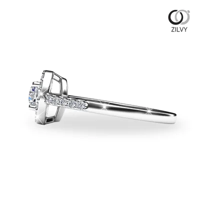 แหวนเพชรผู้หญิง รุ่น GR710 - มุมข้าง