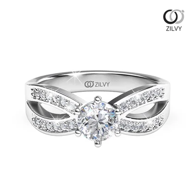 แหวนเพชรผู้หญิง รุ่น GR713 - มุมบน