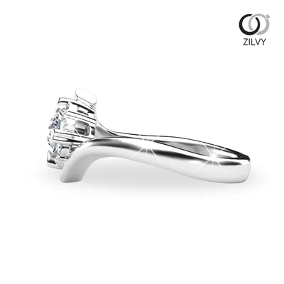 แหวนเพชรผู้หญิง รุ่น GR719 - มุมข้าง