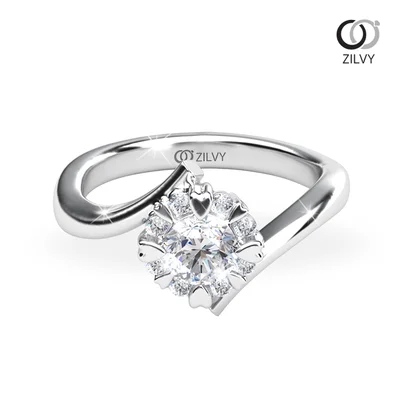 แหวนเพชรผู้หญิง รุ่น GR719 - มุมบน