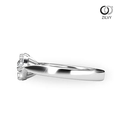 แหวนเพชรผู้หญิง รุ่น GR722 - มุมข้าง